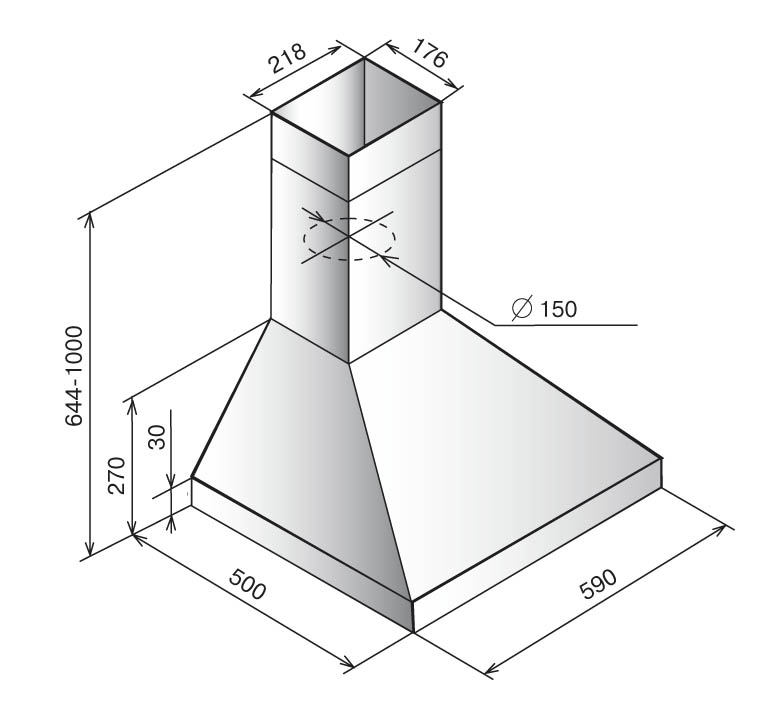 Купить Купольная вытяжка ELIKOR Вента 60П-650-К3Д крем — Фото 2