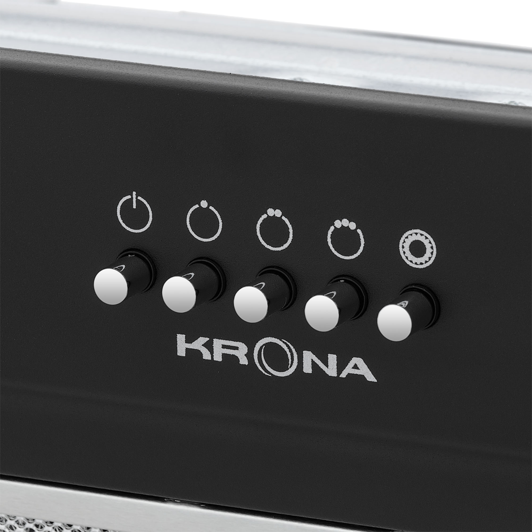 Купить Вытяжка встраиваемая KRONA KATE 600 GLASS BLACK PB K — Фото 3