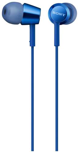 Наушники SONY MDR-EX155L голубой																		 — описание, фото, цены в интернет-магазине PT Stores