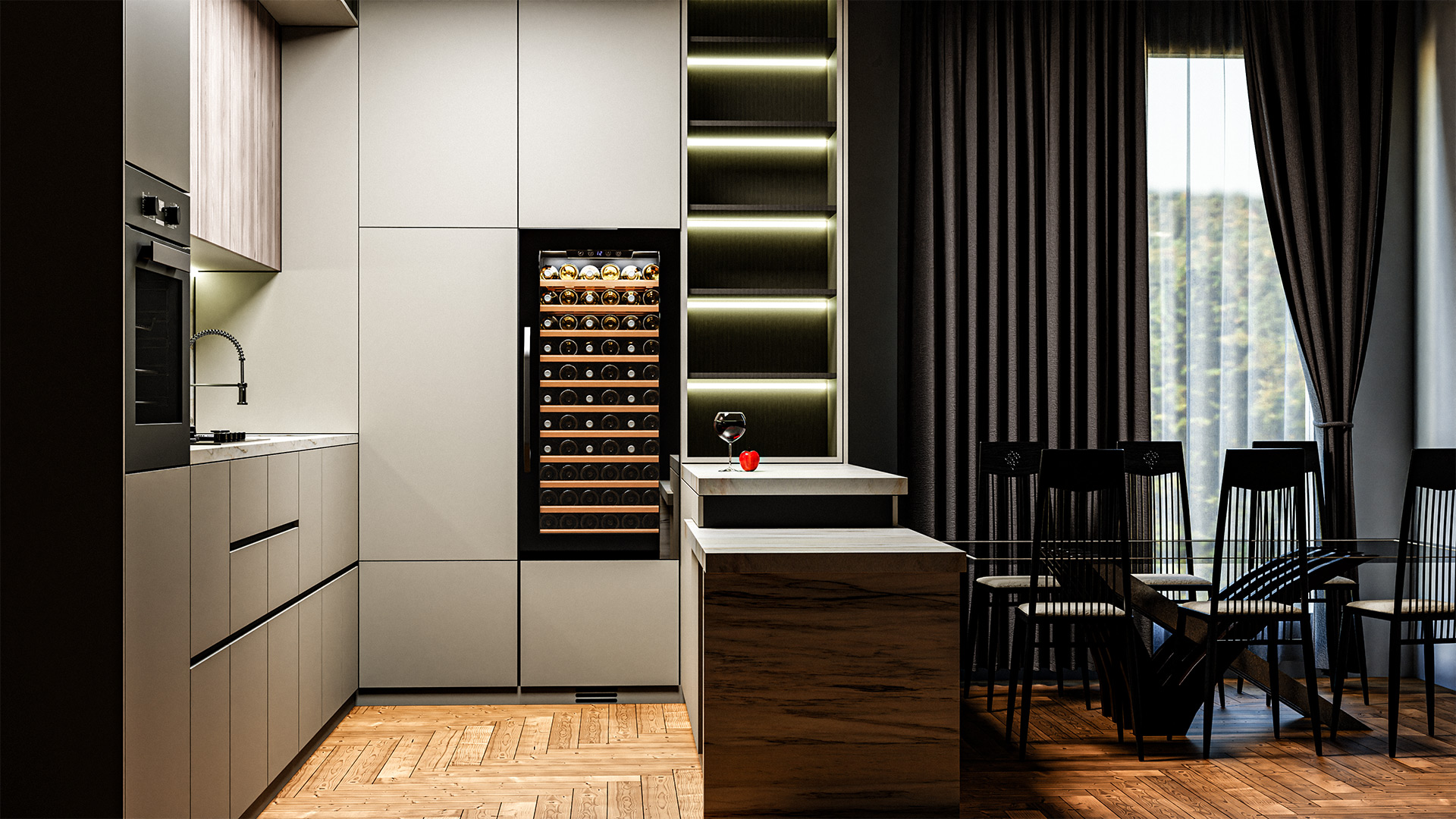 Купить Встраиваемый винный шкаф Meyvel MV66-KBB1 — Фото 2