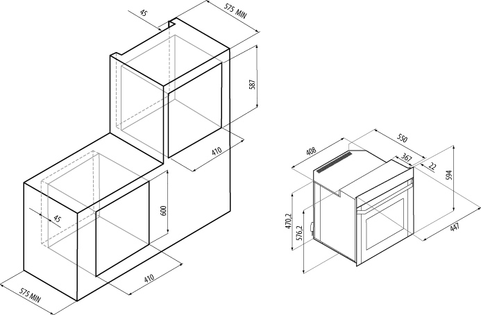 Купить Газовый духовой шкаф Fornelli FGA 45 STRETTO — Фото 4
