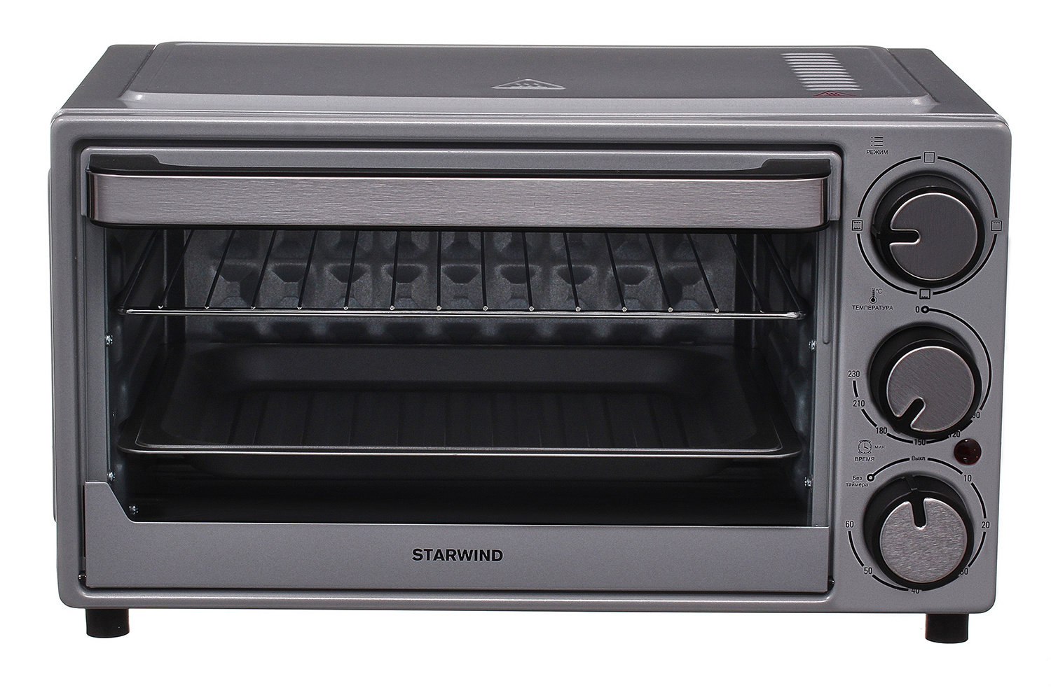 Купить Мини-печь Starwind SMO2002 серебристая — Фото 2
