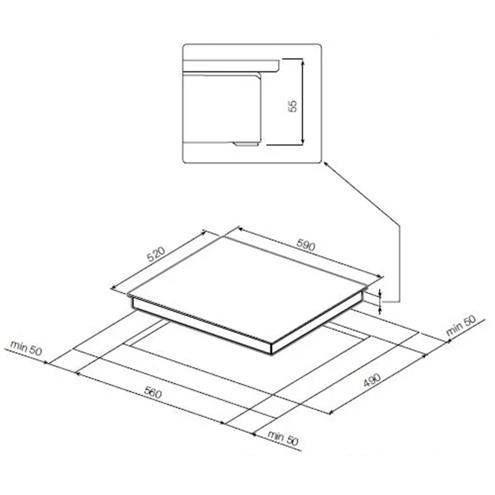 Купить Индукционная варочная панель GRAUDE IK 60.2 BW — Фото 3