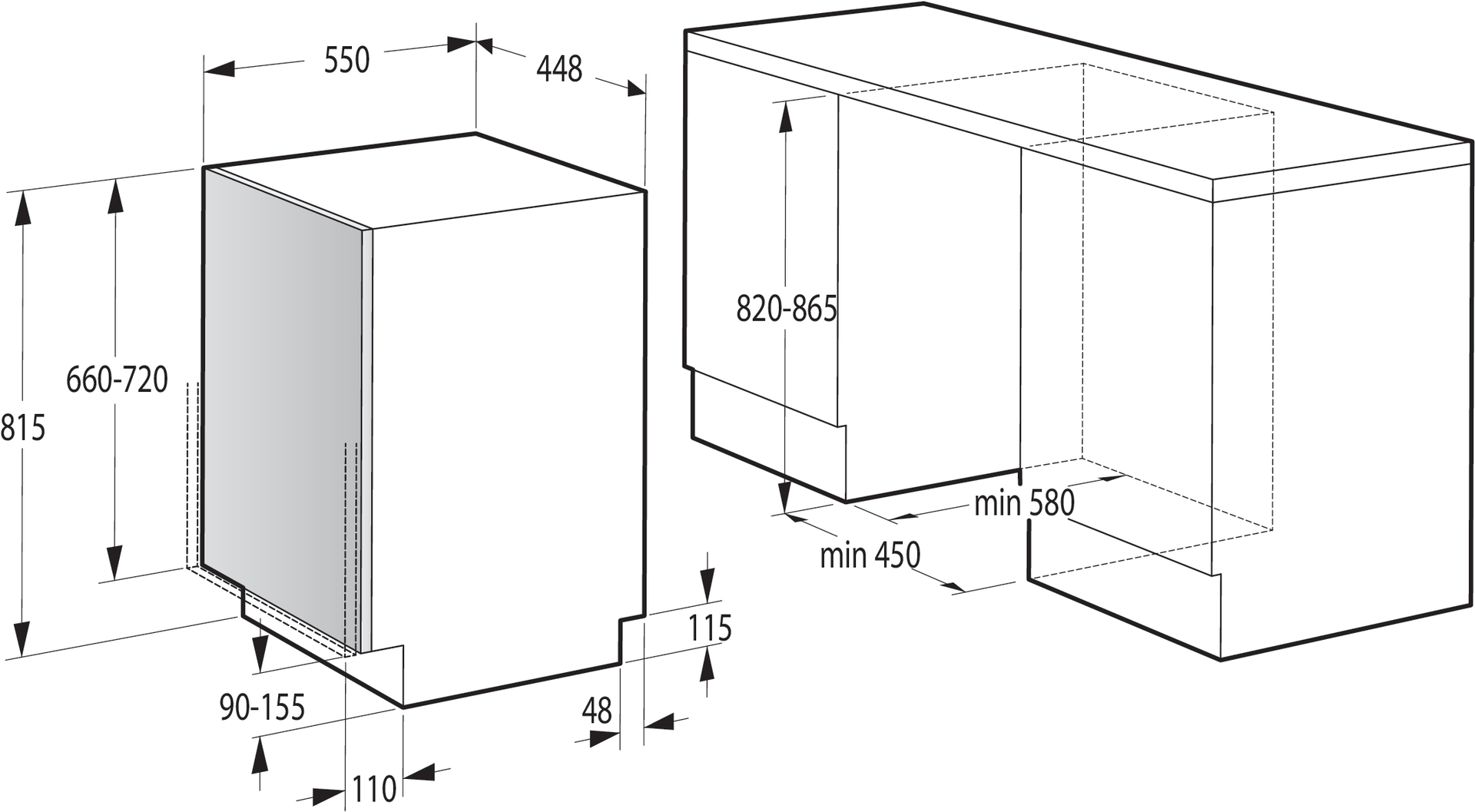 Купить Встраиваемая посудомоечная машина Gorenje GV 55210 — Фото 4