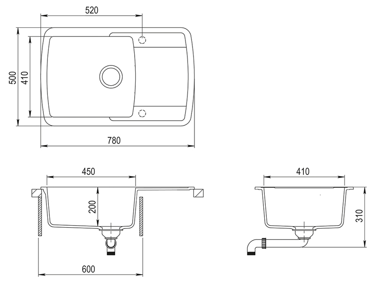 Купить Мойка TEKA LIVA 60 S-TQ ONYX BLACK черный металлик — Фото 2