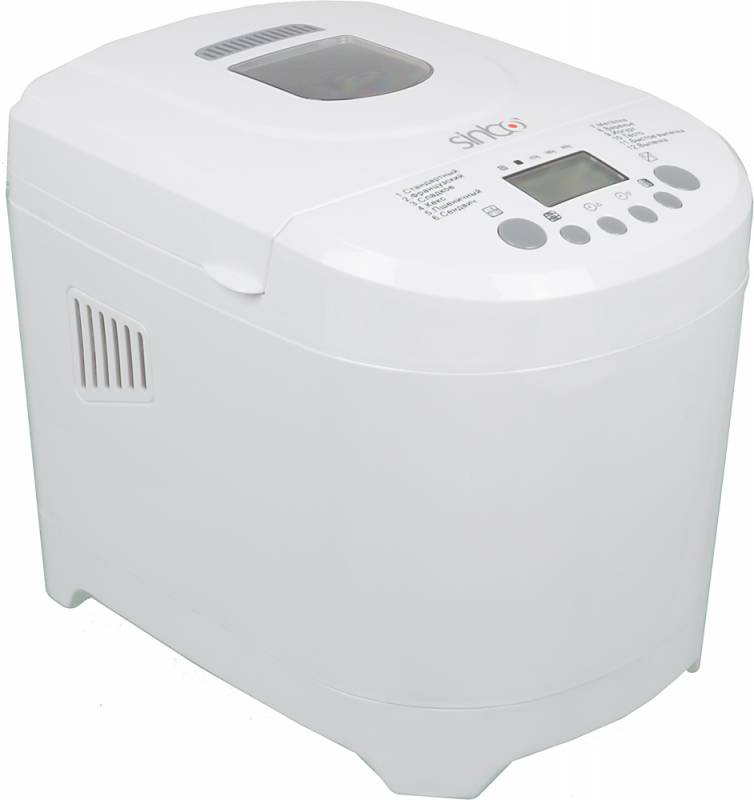 Хлебопечь Sinbo SBM 4717 белый																		 — описание, фото, цены в интернет-магазине PT Stores