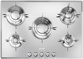 Газовая варочная панель SMEG PTV705ES																		 — описание, фото, цены в интернет-магазине PT Stores