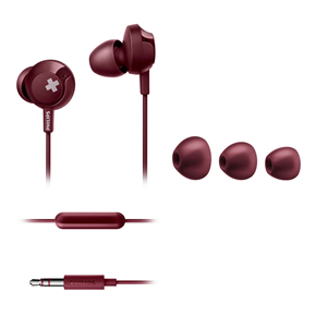 Купить Наушники PHILIPS BASS+ SHE4305 Red — Фото 4