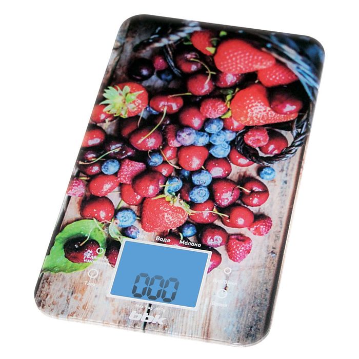 Кухонные весы BBK KS107G темно-синий/красный																		 — описание, фото, цены в интернет-магазине PT Stores