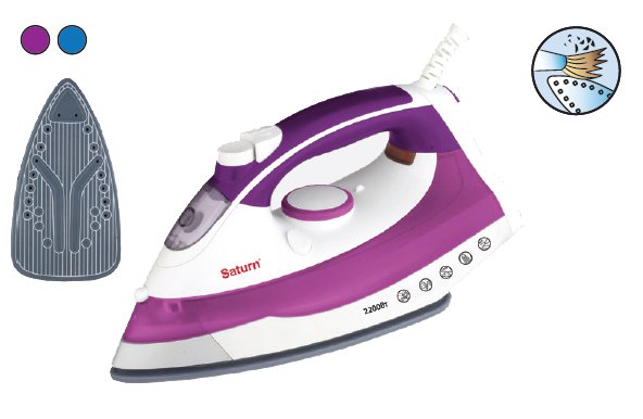 Утюг SATURN ST-CC 0213 Violet																		 — описание, фото, цены в интернет-магазине PT Stores