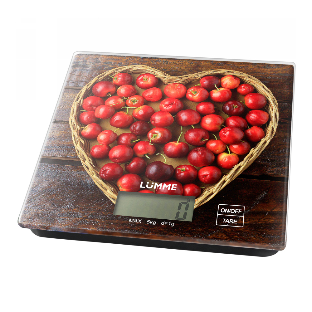 Кухонные весы LUMME LU-1344 садовая вишня																		 — описание, фото, цены в интернет-магазине PT Stores