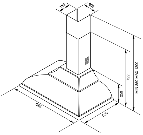 Купить Купольная вытяжка SMEG KC19P-2 — Фото 2