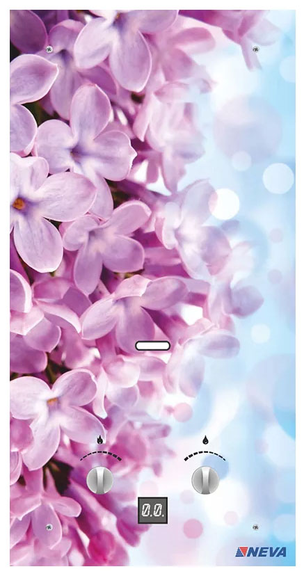 Водонагреватель газовый Нева 4510 Glass (цветы розовые)																		 — описание, фото, цены в интернет-магазине PT Stores