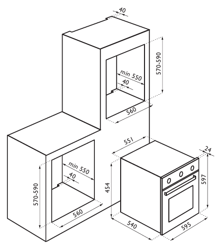 Купить Электрический духовой шкаф Ardesia C 083 B — Фото 3
