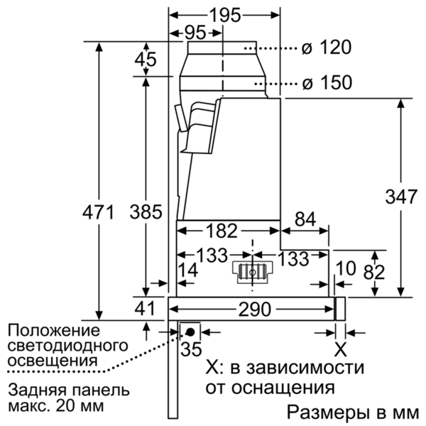 Купить Вытяжка встраиваемая Neff D 46ED52X0 — Фото 8