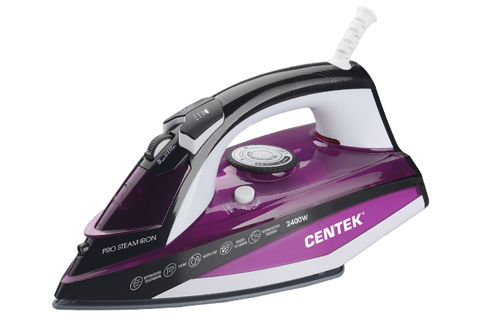 Утюг CENTEK CT-2344 Violet																		 — описание, фото, цены в интернет-магазине PT Stores