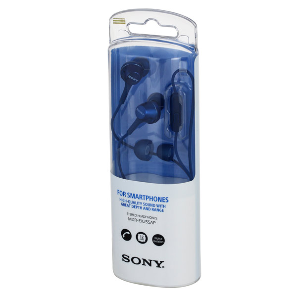 Купить Наушники SONY MDR-EX255AP blue — Фото 2