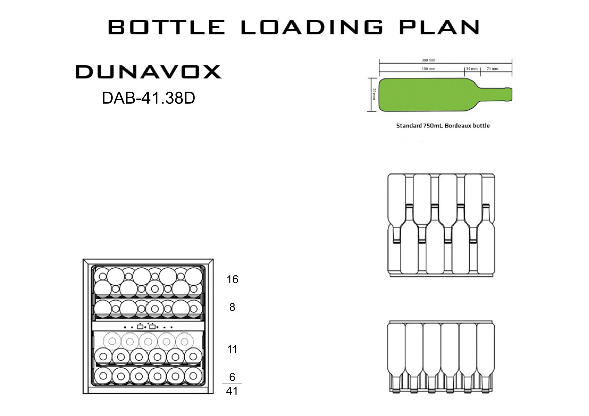 Купить Встраиваемый винный шкаф DUNAVOX DAB-41.83DSS — Фото 3