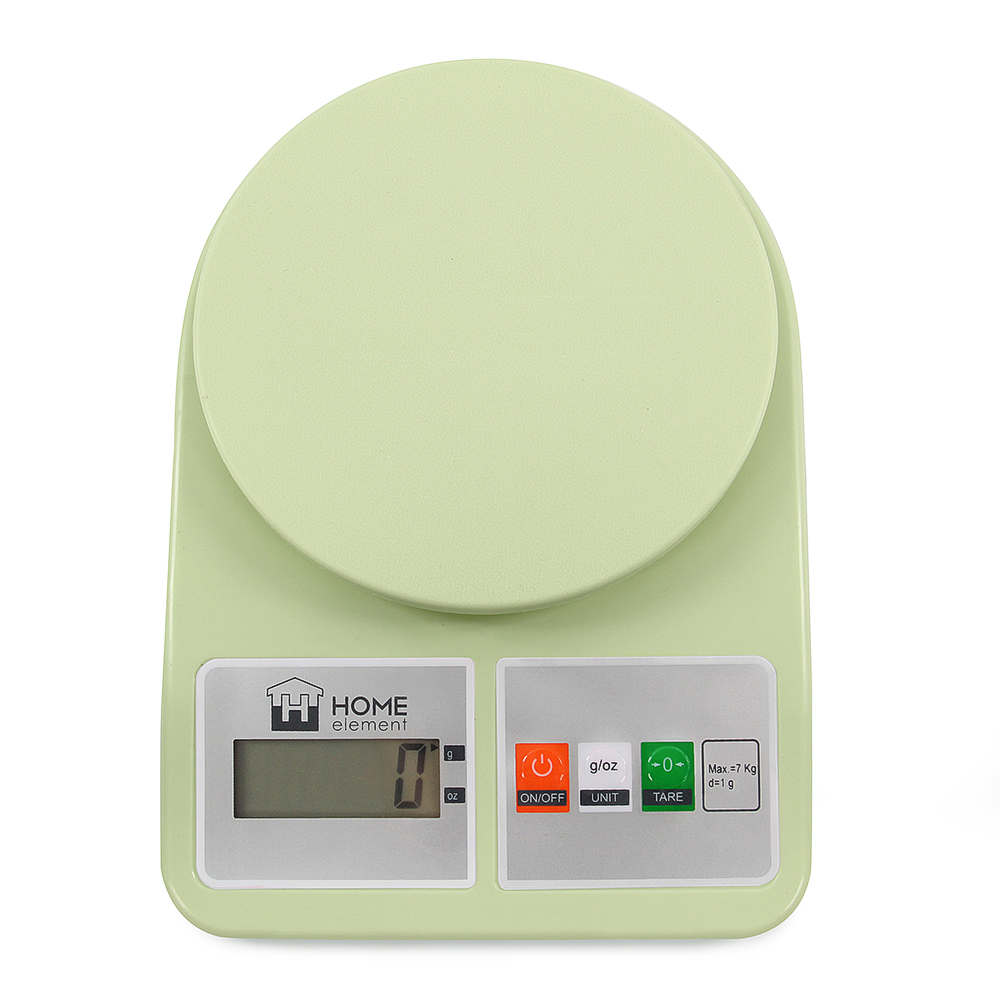 Купить Кухонные весы HOME-ELEMENT HE-SC930 зеленый нефрит — Фото 2