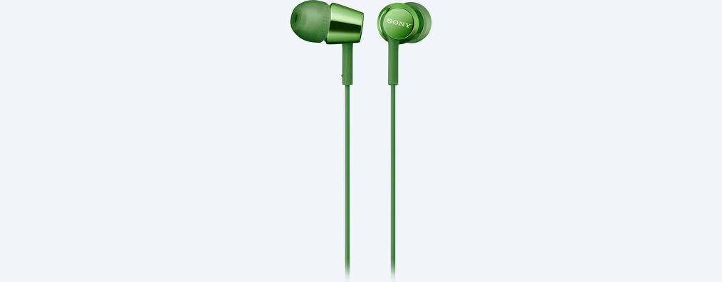 Наушники SONY MDR-EX155 green																		 — описание, фото, цены в интернет-магазине PT Stores