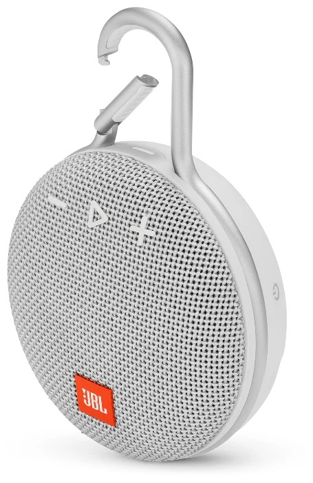 Портативная акустика JBL CLIP 3 white																		 — описание, фото, цены в интернет-магазине PT Stores