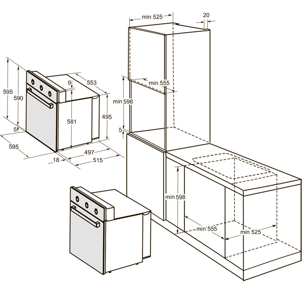 Купить Электрический духовой шкаф DARINA 1V5 BDE 111 707 B — Фото 5