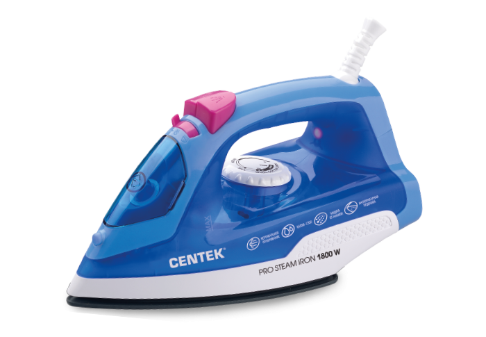 Утюг CENTEK CT-2348 Blue																		 — описание, фото, цены в интернет-магазине PT Stores