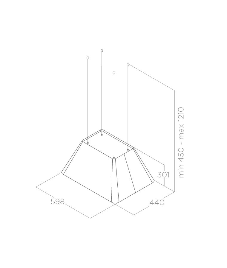 Купить Островная вытяжка ELICA IKONA LIGHT IX/F/60 — Фото 3
