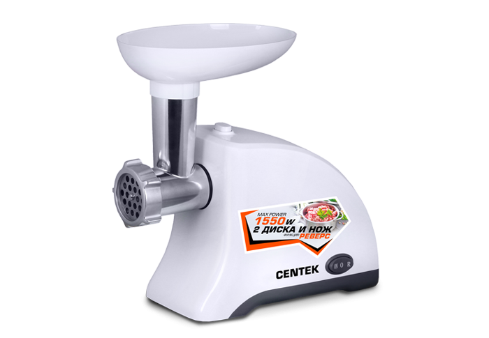 Мясорубка CENTEK CT-1609 White																		 — описание, фото, цены в интернет-магазине PT Stores