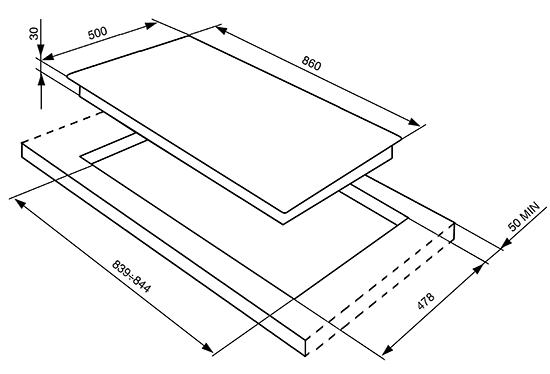Купить Газовая варочная панель SMEG SPR896POGH — Фото 2