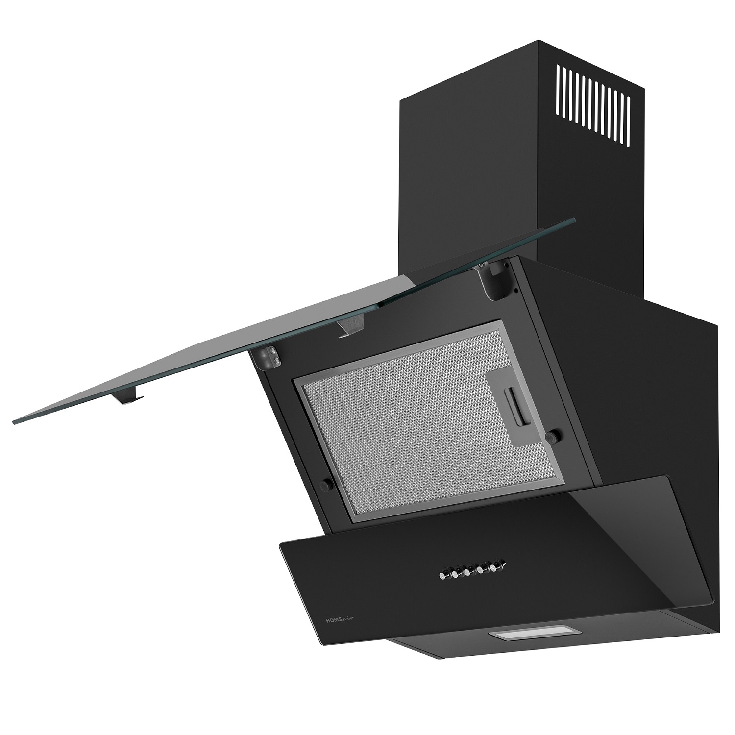 Купить Наклонная вытяжка HOMSair SATURN PUSH 60 черный — Фото 2