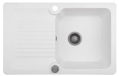 Мойка KUPPERSBERG ALBA 1B1D WHITE																		 — описание, фото, цены в интернет-магазине PT Stores