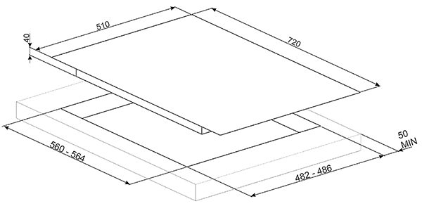 Купить Газовая варочная панель SMEG PV175S — Фото 2