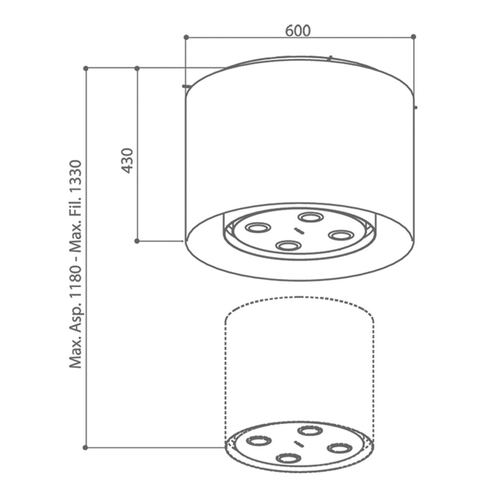 Купить Островная вытяжка FABER KALEIDOS (SET) — Фото 3