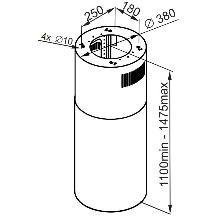 Купить Островная вытяжка MAUNFELD LEE PUSH 39 БЕЛЫЙ — Фото 7