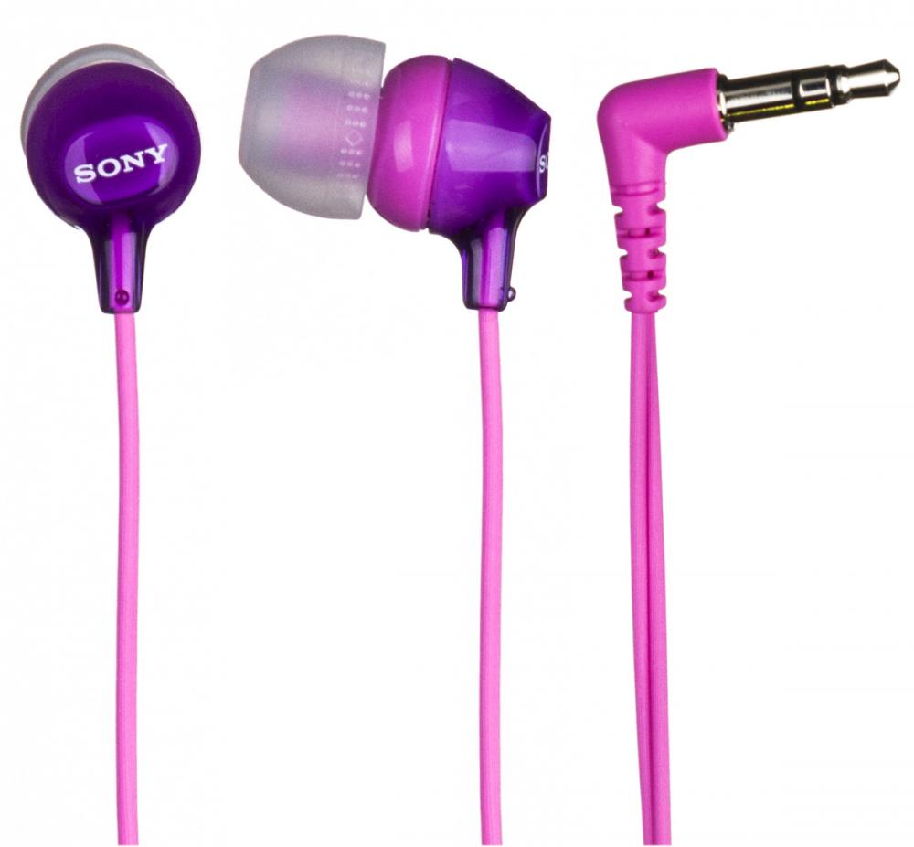 Наушники SONY MDR-EX15LP фиолетовый																		 — описание, фото, цены в интернет-магазине PT Stores