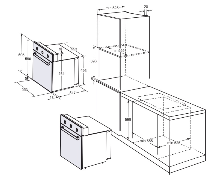 Купить Электрический духовой шкаф ДАРИНА 1U5 BDE 111 705 X3 — Фото 2