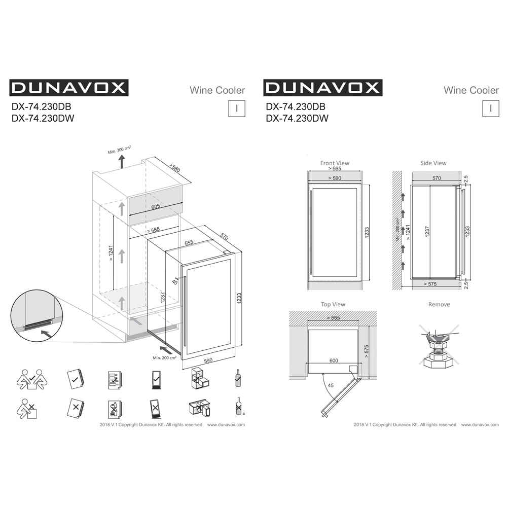 Купить Встраиваемый винный шкаф DUNAVOX DX-74.230DW — Фото 8