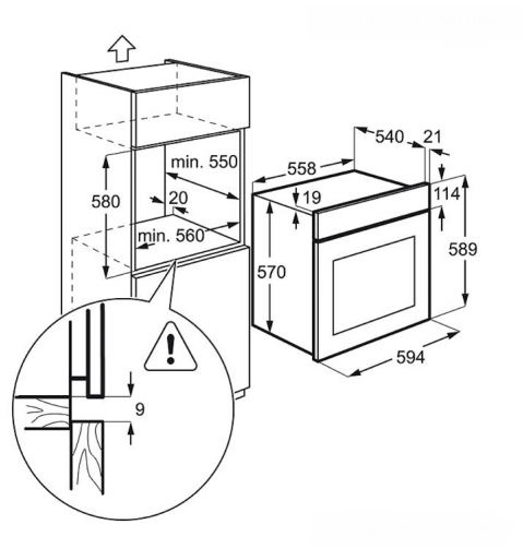 Купить Электрический духовой шкаф Electrolux EZB 52430 AX — Фото 2