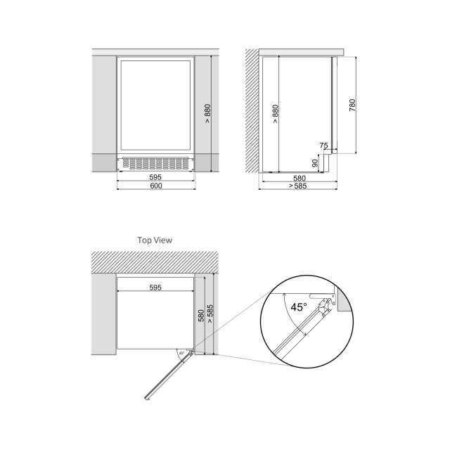 Купить Встраиваемый винный шкаф DUNAVOX DAUF-45.125DSS.TO — Фото 4