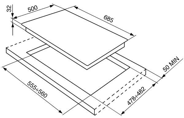 Купить Газовая варочная панель SMEG SR775PS — Фото 2
