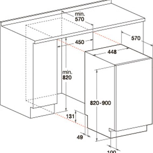 Купить Встраиваемая посудомоечная машина HOTPOINT-ARISTON MSTB 6B00 — Фото 2