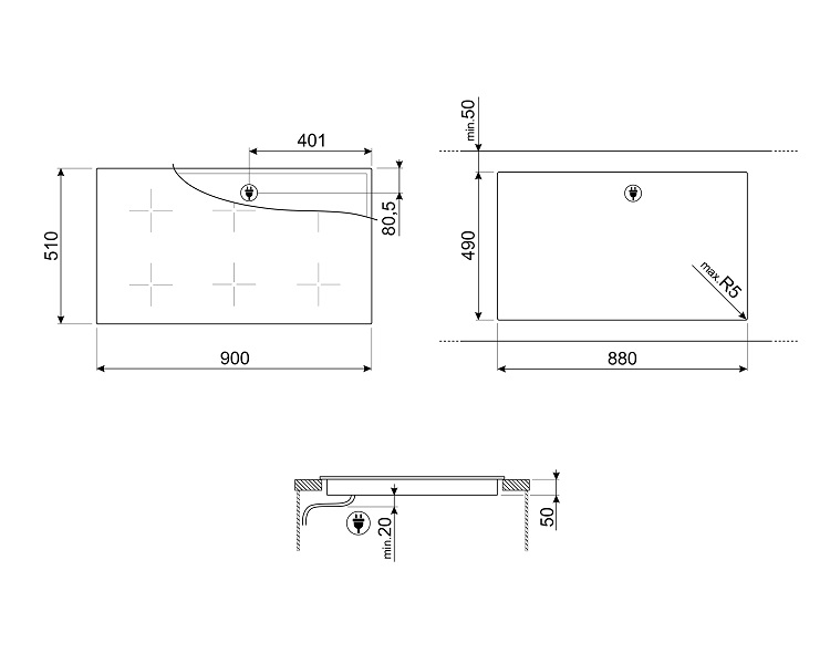 Купить Индукционная варочная панель SMEG SIM693WLDX — Фото 5