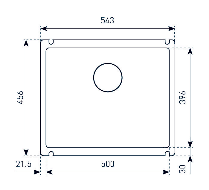 Купить Мойка ZIGMUND-SHTAIN INTEGRA 500 ЧЕРН.БАЗАЛЬТ — Фото 4