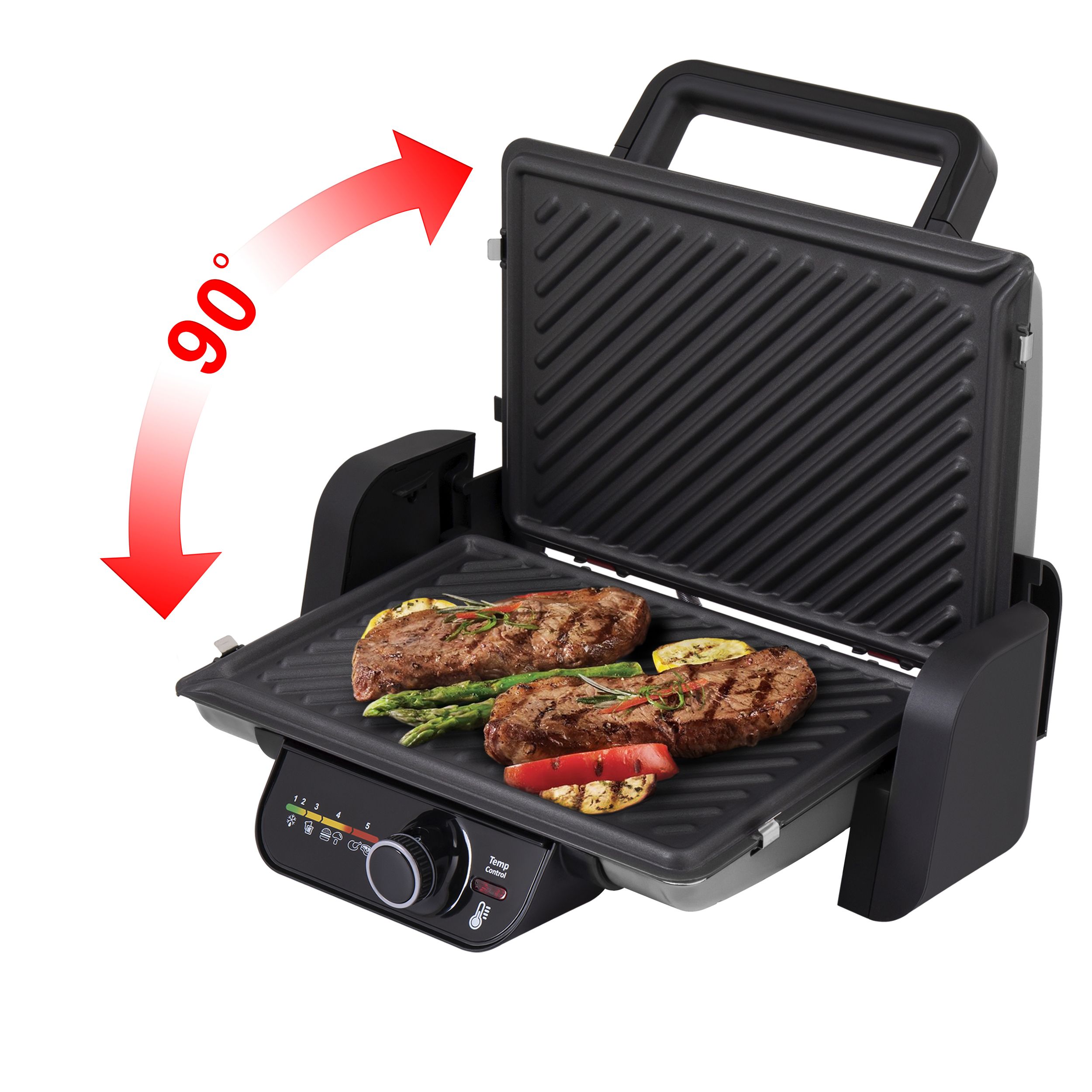 Купить Электрический гриль MAUNFELD MGE2000GR серый — Фото 4