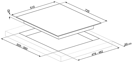 Купить Газовая варочная панель SMEG PX175 — Фото 2