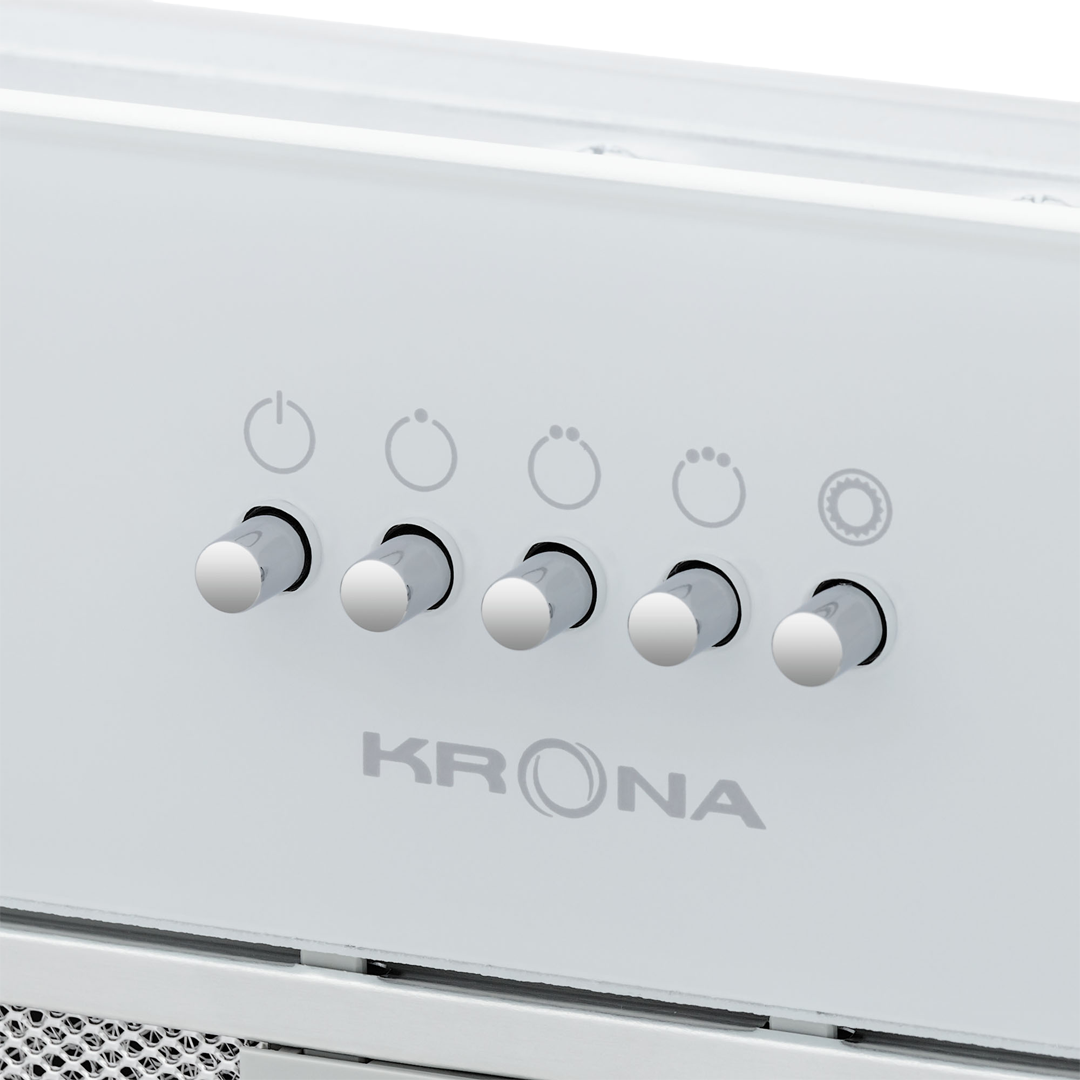 Купить Вытяжка встраиваемая KRONA KATE 600 GLASS WHITE PB K — Фото 5