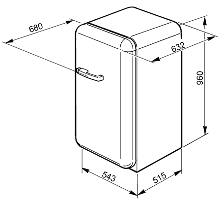 Купить Холодильник SMEG FAB10RUJ — Фото 2