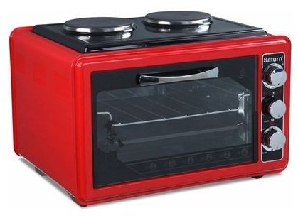 Мини-печь SATURN ST-EC 1072 Red																		 — описание, фото, цены в интернет-магазине PT Stores