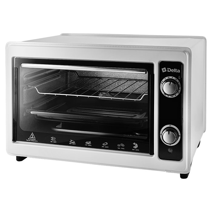 Мини-печь DELTA D-0122 белый																		 — описание, фото, цены в интернет-магазине PT Stores